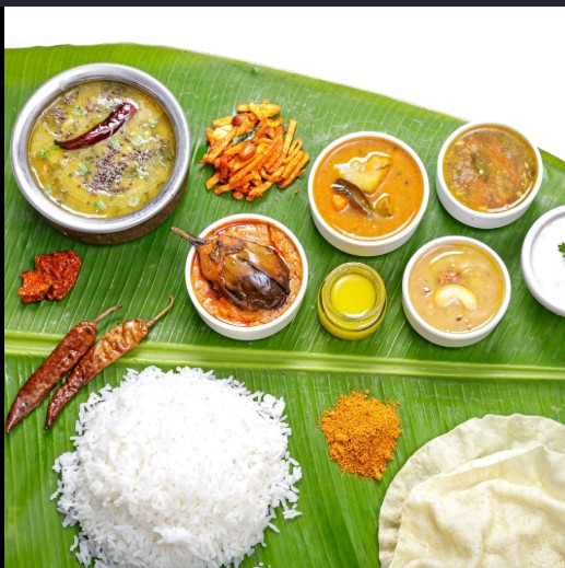 Authentic South Indian thali meal spread at Godavarii Restaurant